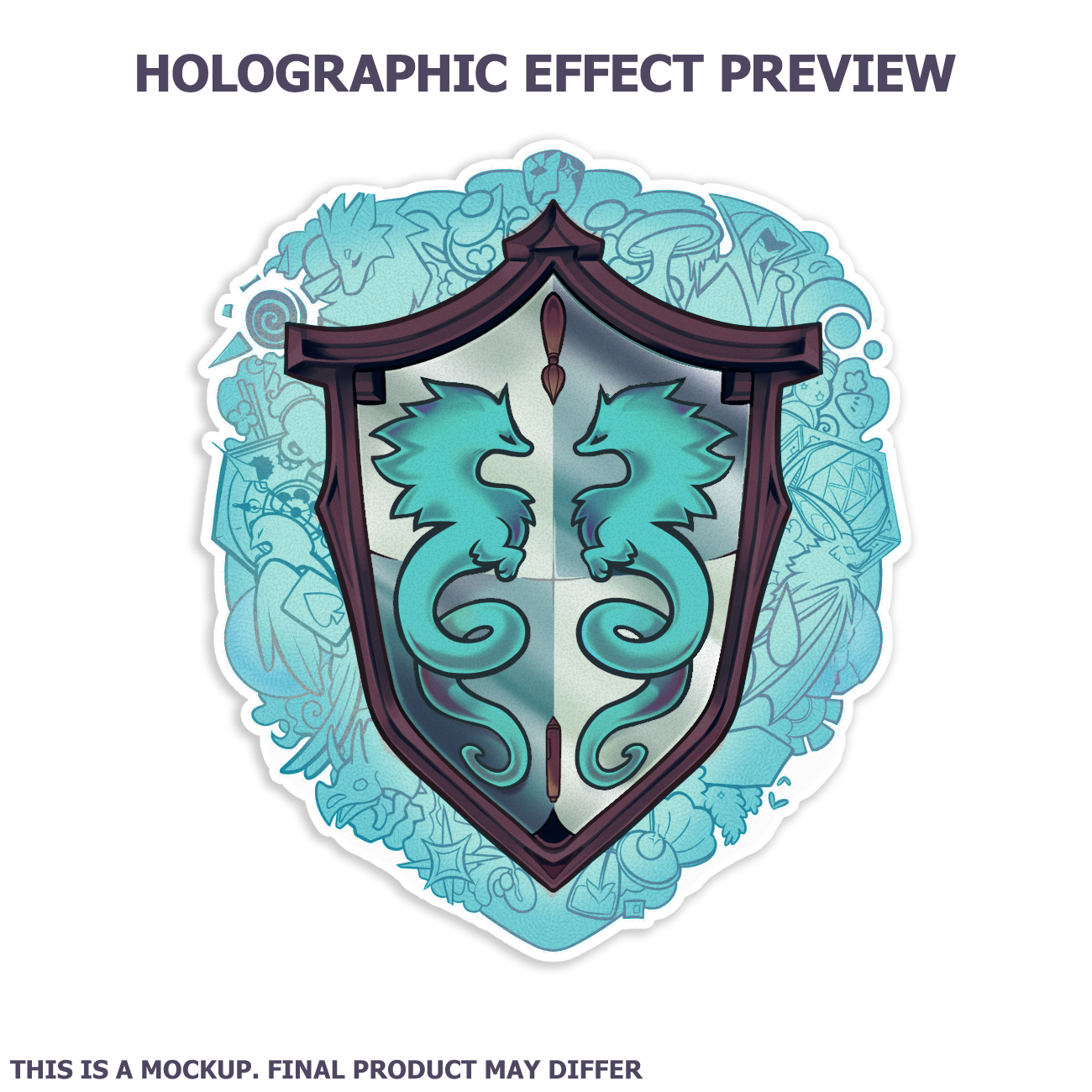 10th Anniversary Holographic Logo Sticker