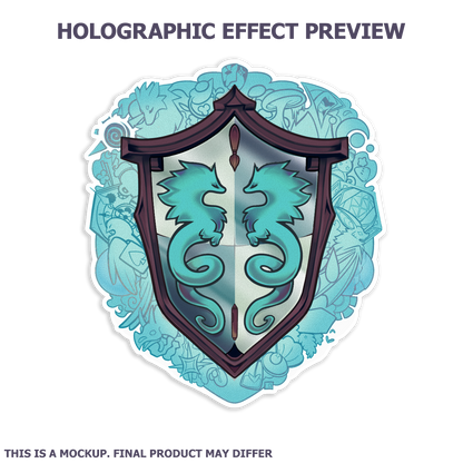 10th Anniversary Holographic Logo Sticker