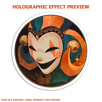 Team Comedy Holographic Sticker
