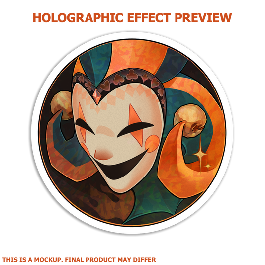 Team Comedy Holographic Sticker