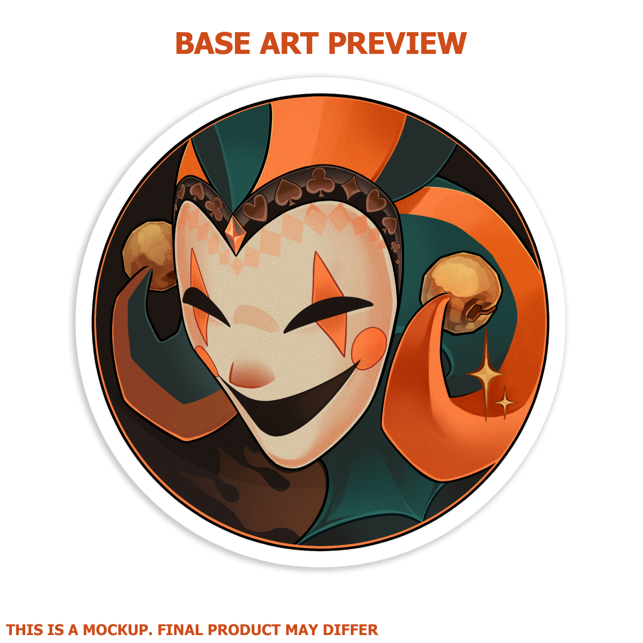 Team Comedy Holographic Sticker