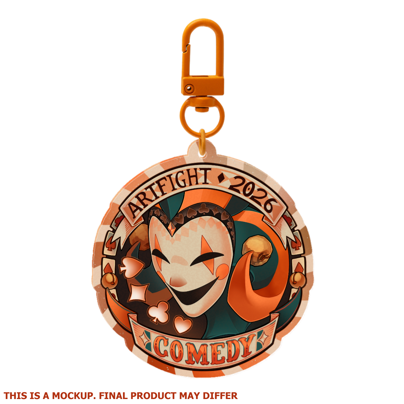 Team Comedy Keychain