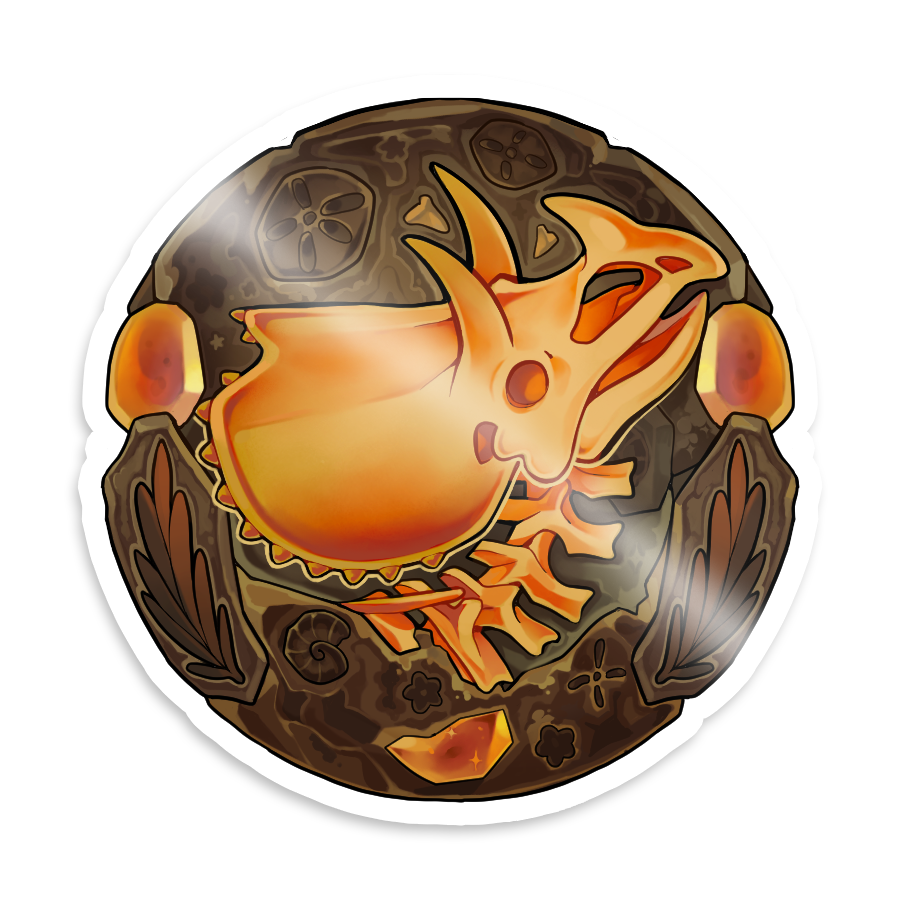 [PRE ORDER] Team Fossils Glow In The Dark Sticker