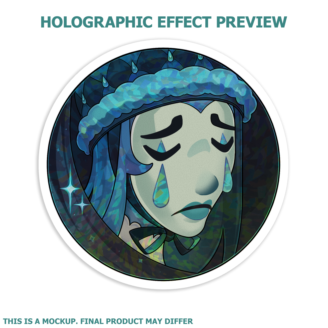 Team Tragedy Holographic Sticker
